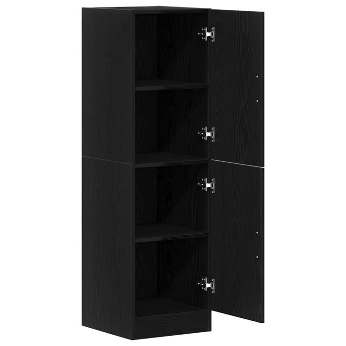 Kitchen Cabinet Black 38X41.5X131.5 Cm Engineered Wood Nlboot