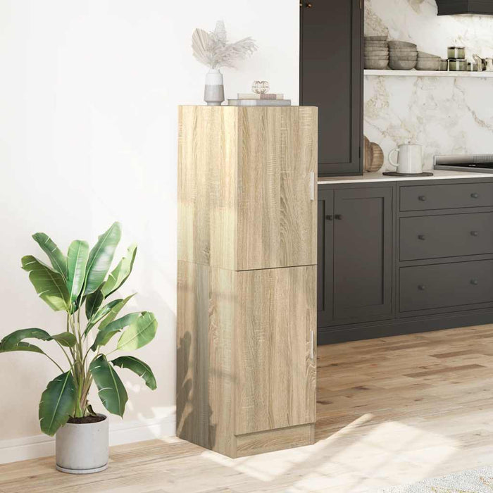 Kitchen Cabinet Sonoma Oak 38X41.5X131.5 Cm Engineered Wood Nlbooa