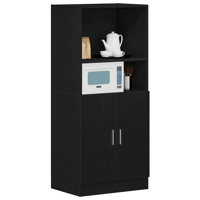 Kitchen Cabinet Black 57X41.5X131.5 Cm Engineered Wood Nlboxx