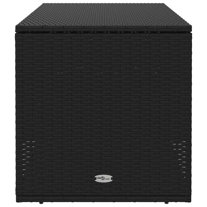 Outdoor Cushion Box Black 100X55X55.5 Cm Poly Rattan Aobaoao