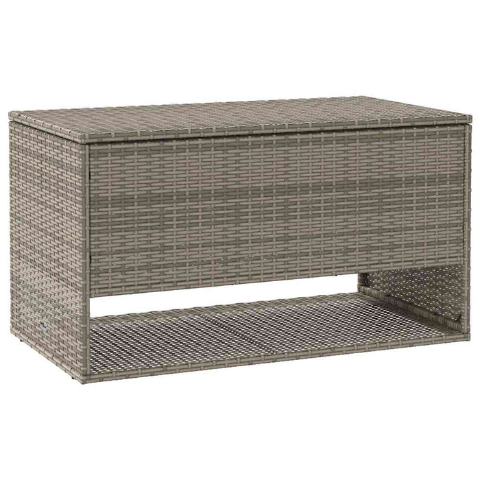 Outdoor Cushion Box Grey 100X55X55.5 Cm Poly Rattan Aobaoat