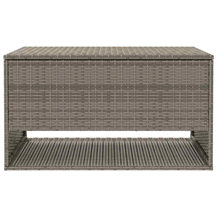 Outdoor Cushion Box Grey 100X55X55.5 Cm Poly Rattan Aobaoat