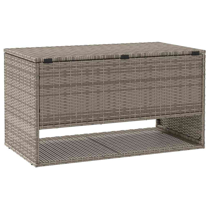 Outdoor Cushion Box Grey 100X55X55.5 Cm Poly Rattan Aobaoat