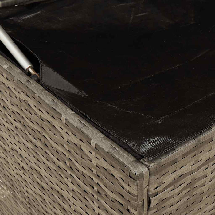 Outdoor Cushion Box Grey 100X55X55.5 Cm Poly Rattan Aobaoat