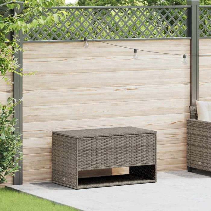 Outdoor Cushion Box Grey 100X55X55.5 Cm Poly Rattan Aobaoat