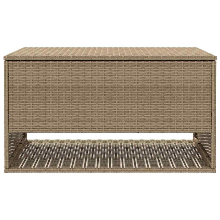 Outdoor Cushion Box Beige 100X55X55.5 Cm Poly Rattan Aobaoaa