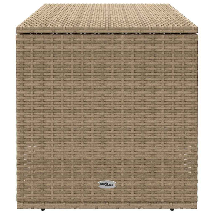 Outdoor Cushion Box Beige 100X55X55.5 Cm Poly Rattan Aobaoaa