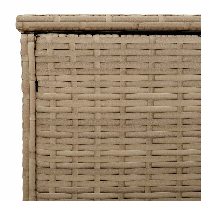 Outdoor Cushion Box Beige 100X55X55.5 Cm Poly Rattan Aobaoaa