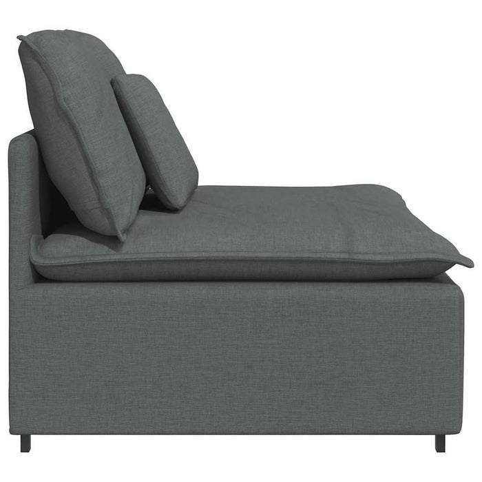 Modular Sofa Centre Module With Cushions Dark Grey 100 Cm Aobaaon