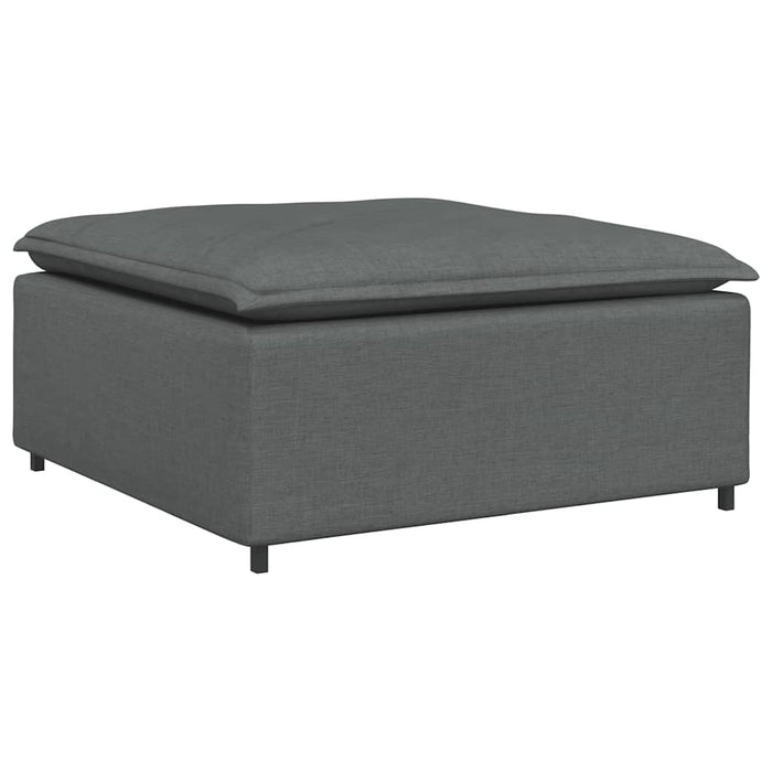 Modular Sofa Footstool Module Dark Grey 100X100X48 Cm Aobaain