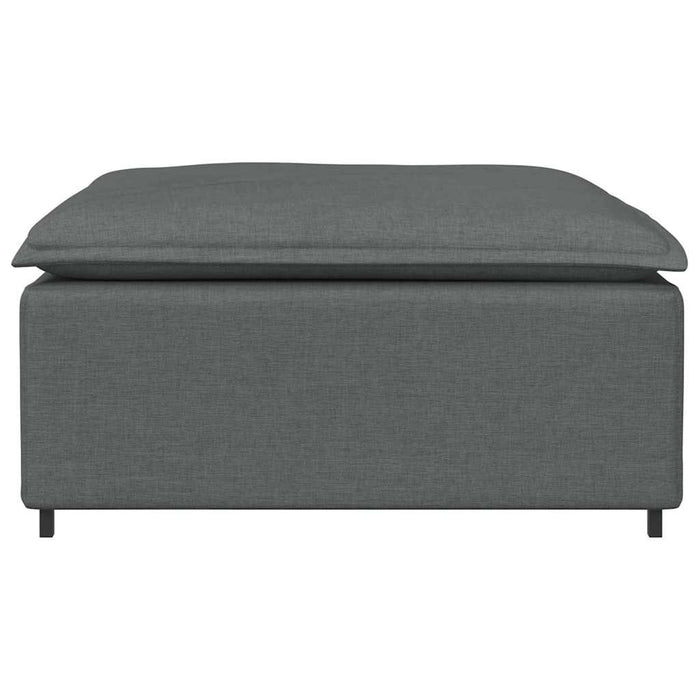 Modular Sofa Footstool Module Dark Grey 100X100X48 Cm Aobaain