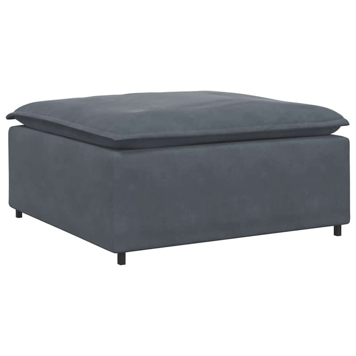 Modular Sofa Footstool Module Dark Grey 100X100X48 Cm Aobaakb