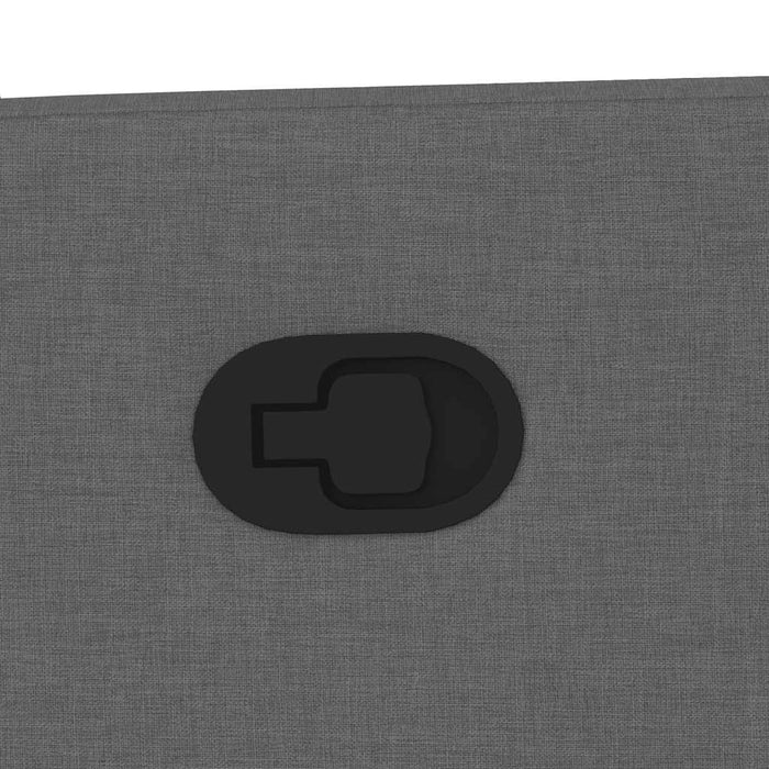 Recliner Chair Dark Grey Fabric Aobanob