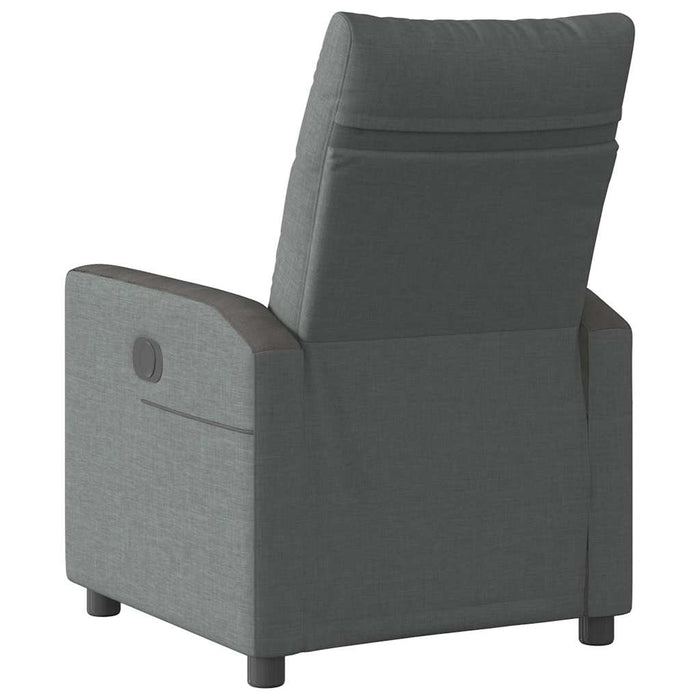 Recliner Chair Dark Grey Fabric Aobanxl