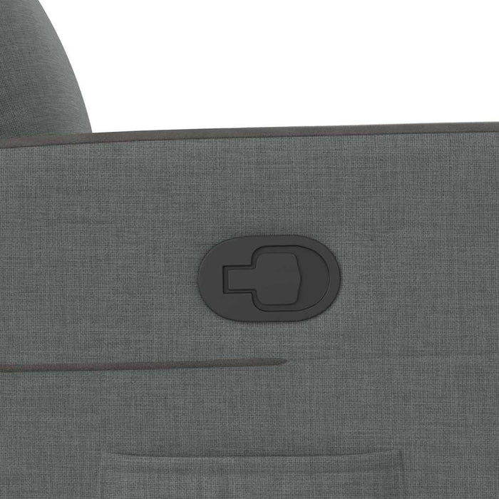 Recliner Chair Dark Grey Fabric Aobanxl