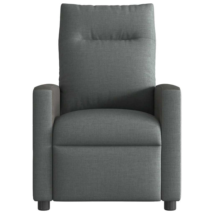 Massage Recliner Chair Dark Grey Fabric Aobantt