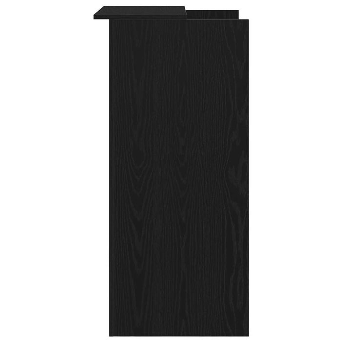 Reception Desk Black 55X50X103.5 Cm Engineered Wood Npkbol