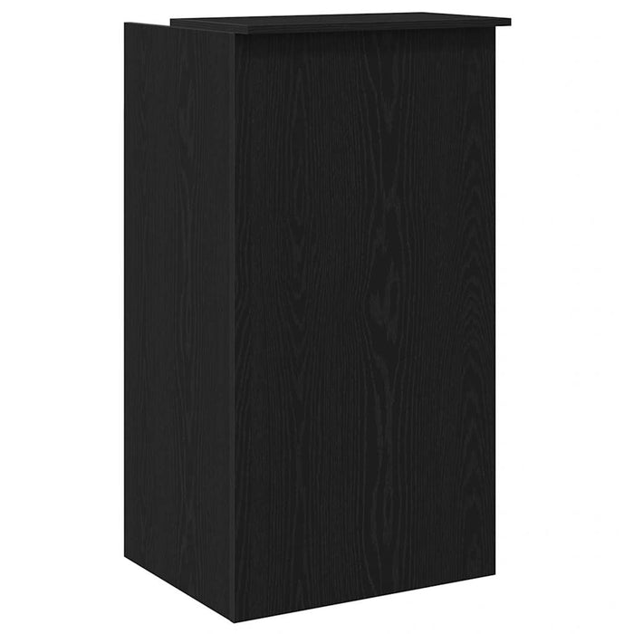 Reception Desk Black 55X50X103.5 Cm Engineered Wood Npkbol