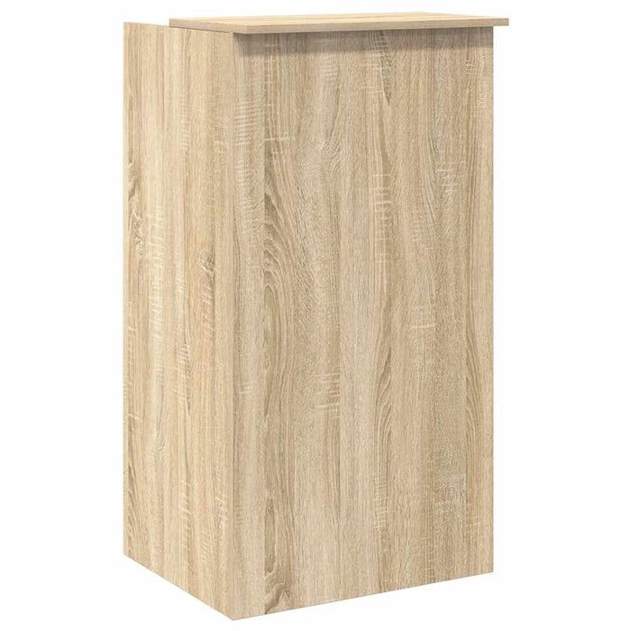 Reception Desk Sonoma Oak 55X50X103.5 Cm Engineered Wood Npkboi