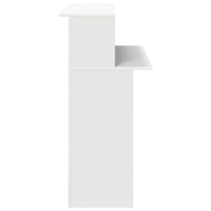 Reception Desk White 100X50X103.5 Cm Engineered Wood Npkbxa