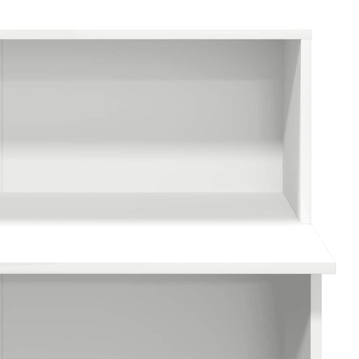 Reception Desk White 100X50X103.5 Cm Engineered Wood Npkbxa
