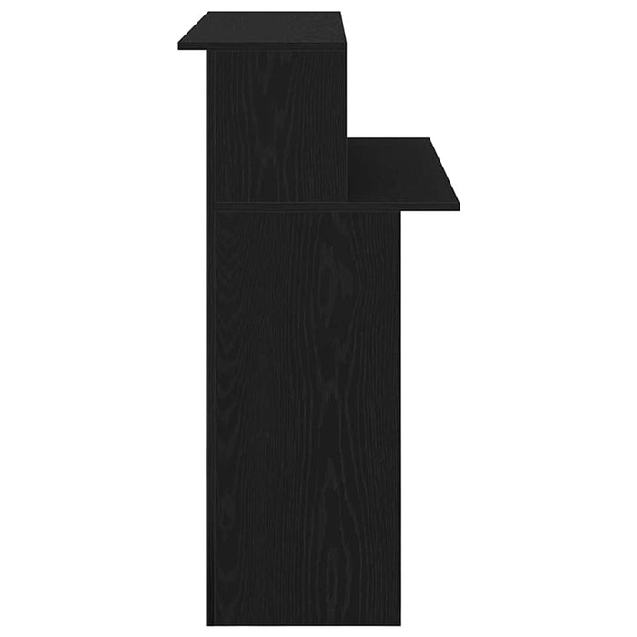 Reception Desk Black 100X50X103.5 Cm Engineered Wood Npkbxp