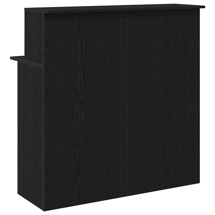 Reception Desk Black 100X50X103.5 Cm Engineered Wood Npkbxp