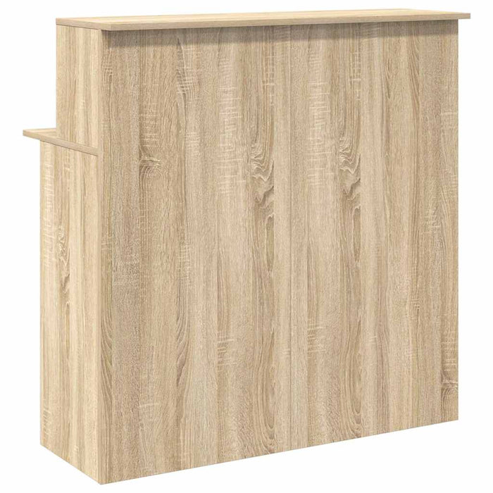 Reception Desk Sonoma Oak 100X50X103.5 Cm Engineered Wood Npkbxl