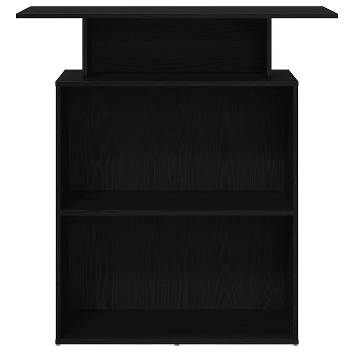 Reception Desk Black 100X40X104 Cm Engineered Wood Npkbpx