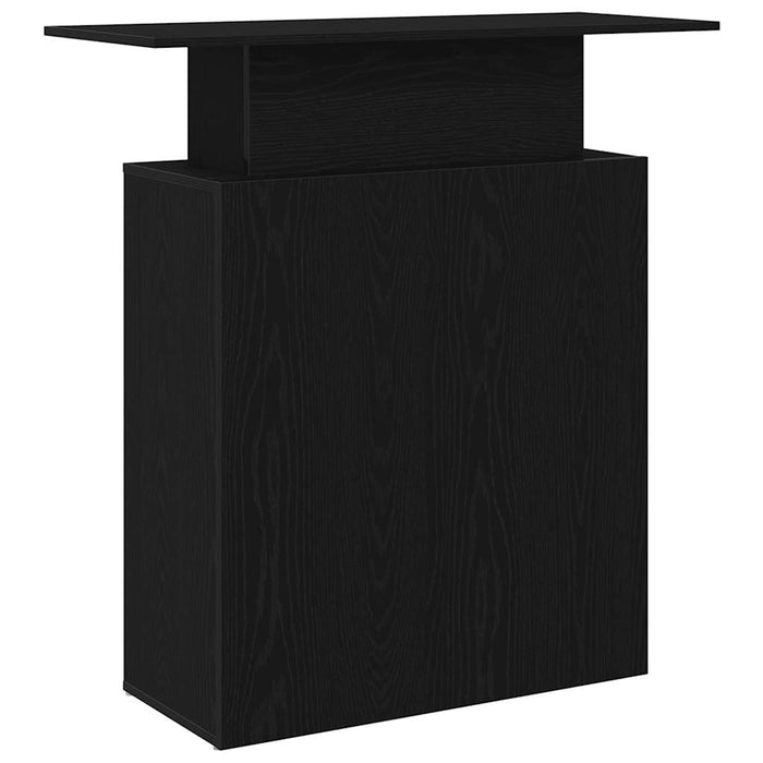 Reception Desk Black 100X40X104 Cm Engineered Wood Npkbpx