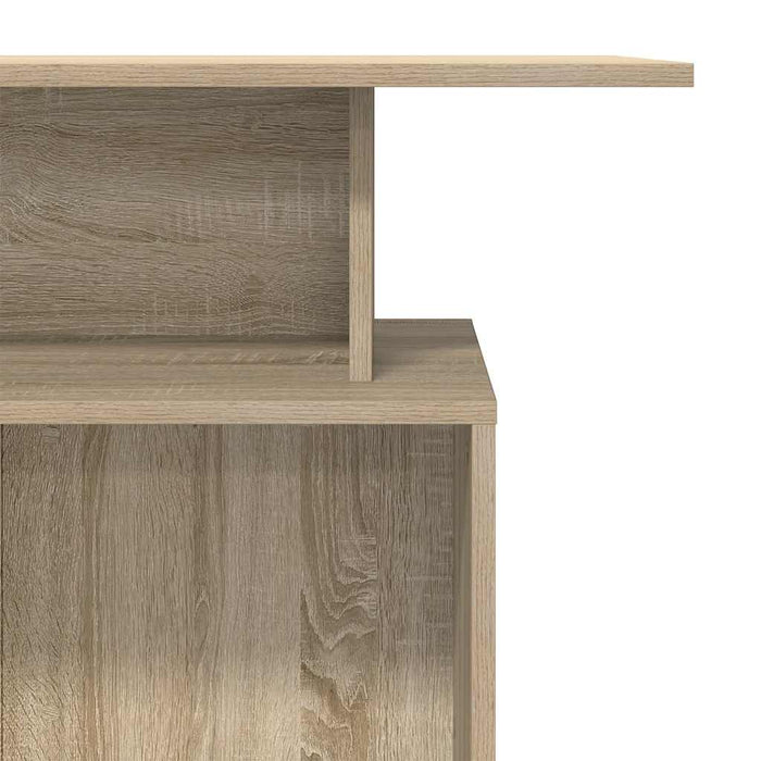 Reception Desk Sonoma Oak 100X40X104 Cm Engineered Wood Npkbpt