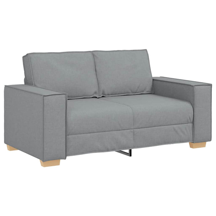 2 Piece Sofa Set With Cushions Light Grey Fabric Ttxalko