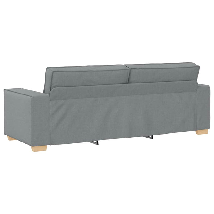 2 Piece Sofa Set With Cushions Light Grey Fabric Ttxalko