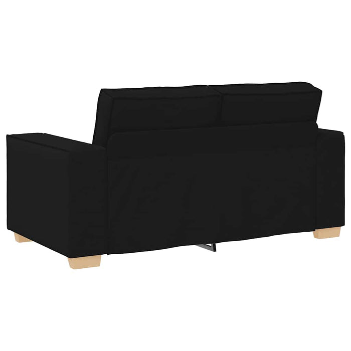 2 Piece Sofa Set With Cushions Black Fabric Ttxalkt
