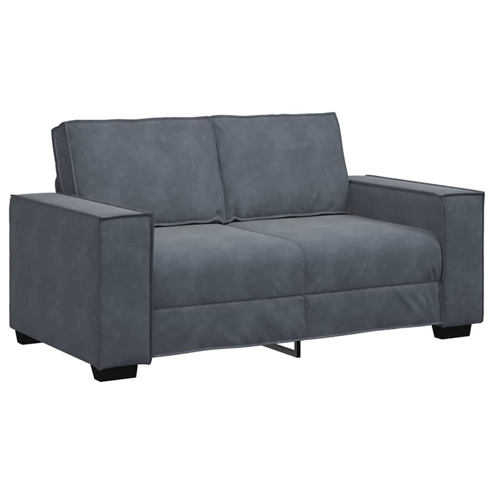 2 Piece Sofa Set With Cushions Dark Grey Velvet Ttxaibo