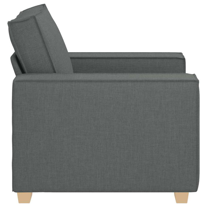 Sofa Chair Dark Grey 60 Cm Fabric Aobaklo