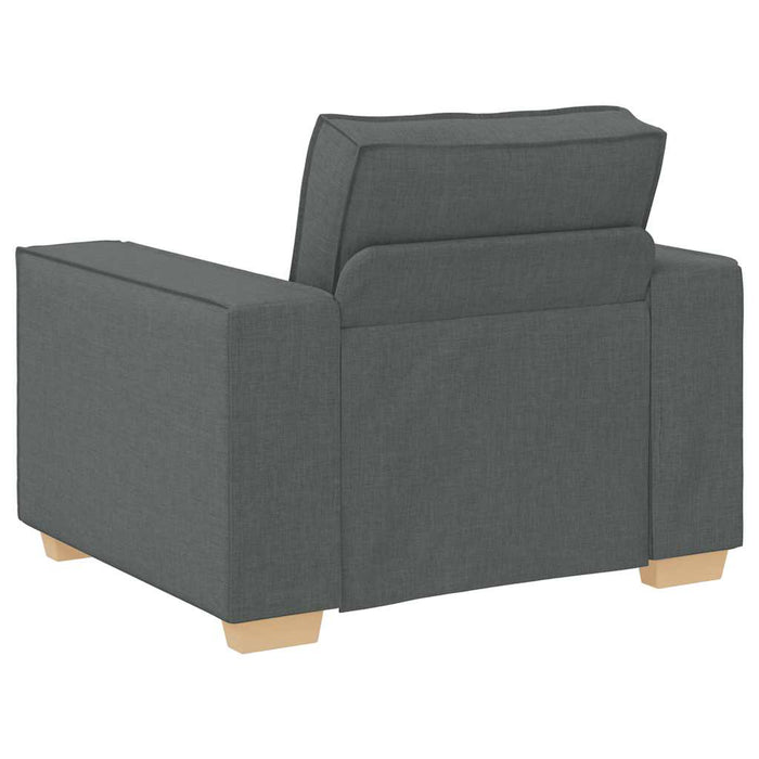 Sofa Chair Dark Grey 60 Cm Fabric Aobaklo