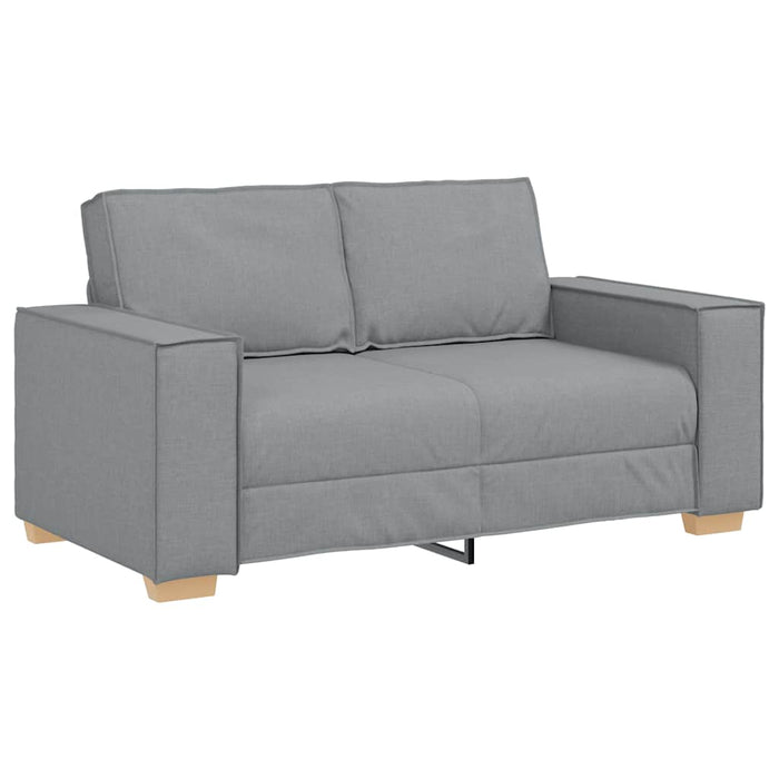 2-Seater Sofa Light Grey 120 Cm Fabric Aobakib