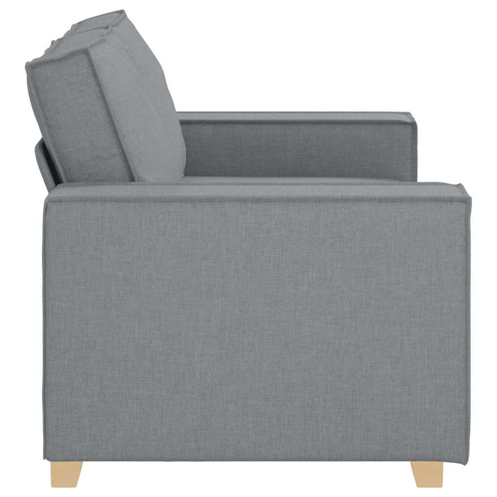 2-Seater Sofa Light Grey 120 Cm Fabric Aobakib