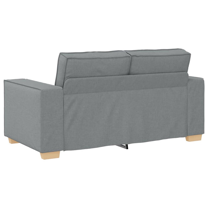 2-Seater Sofa Light Grey 120 Cm Fabric Aobakib