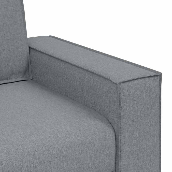 2-Seater Sofa Light Grey 120 Cm Fabric Aobakib