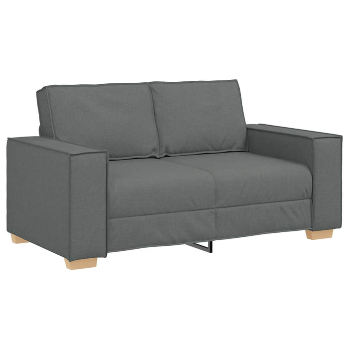 2-Seater Sofa Dark Grey 120 Cm Fabric Aobakio