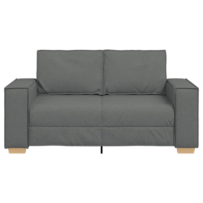 2-Seater Sofa Dark Grey 120 Cm Fabric Aobakio