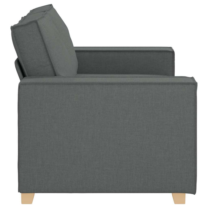 2-Seater Sofa Dark Grey 120 Cm Fabric Aobakio