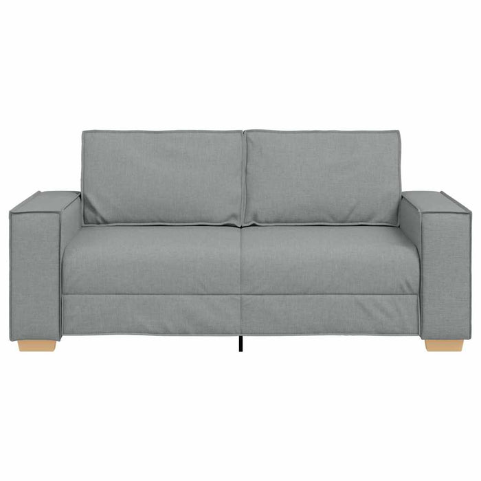 2-Seater Sofa Light Grey 140 Cm Fabric Aobaknb