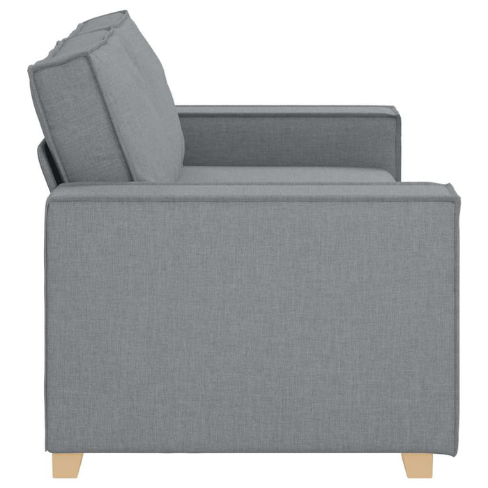 2-Seater Sofa Light Grey 140 Cm Fabric Aobaknb