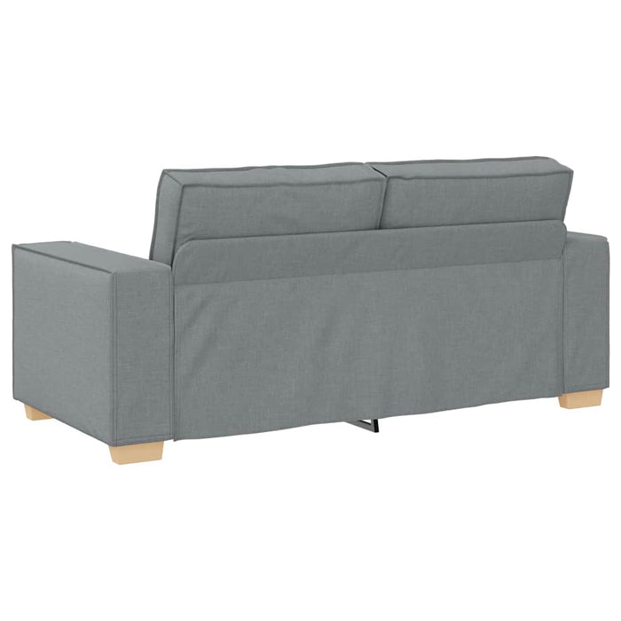 2-Seater Sofa Light Grey 140 Cm Fabric Aobaknb