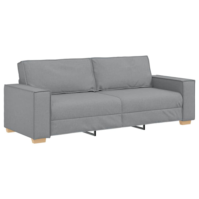 3-Seater Sofa Light Grey 180 Cm Fabric Aobakkb