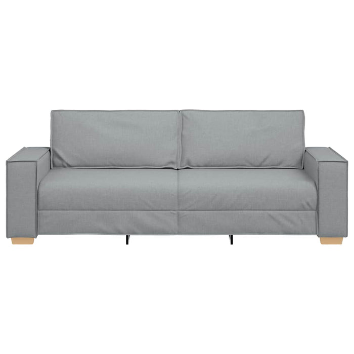 3-Seater Sofa Light Grey 180 Cm Fabric Aobakkb