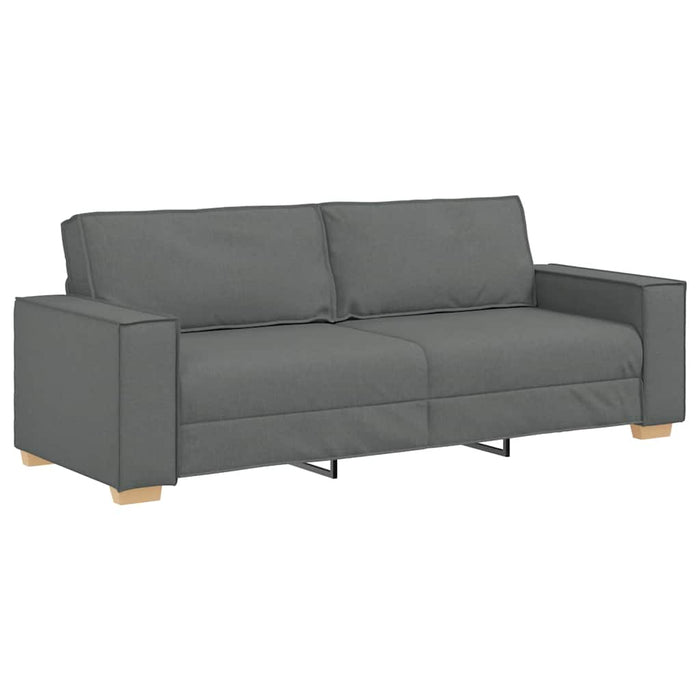 3-Seater Sofa Dark Grey 180 Cm Fabric Aobakko